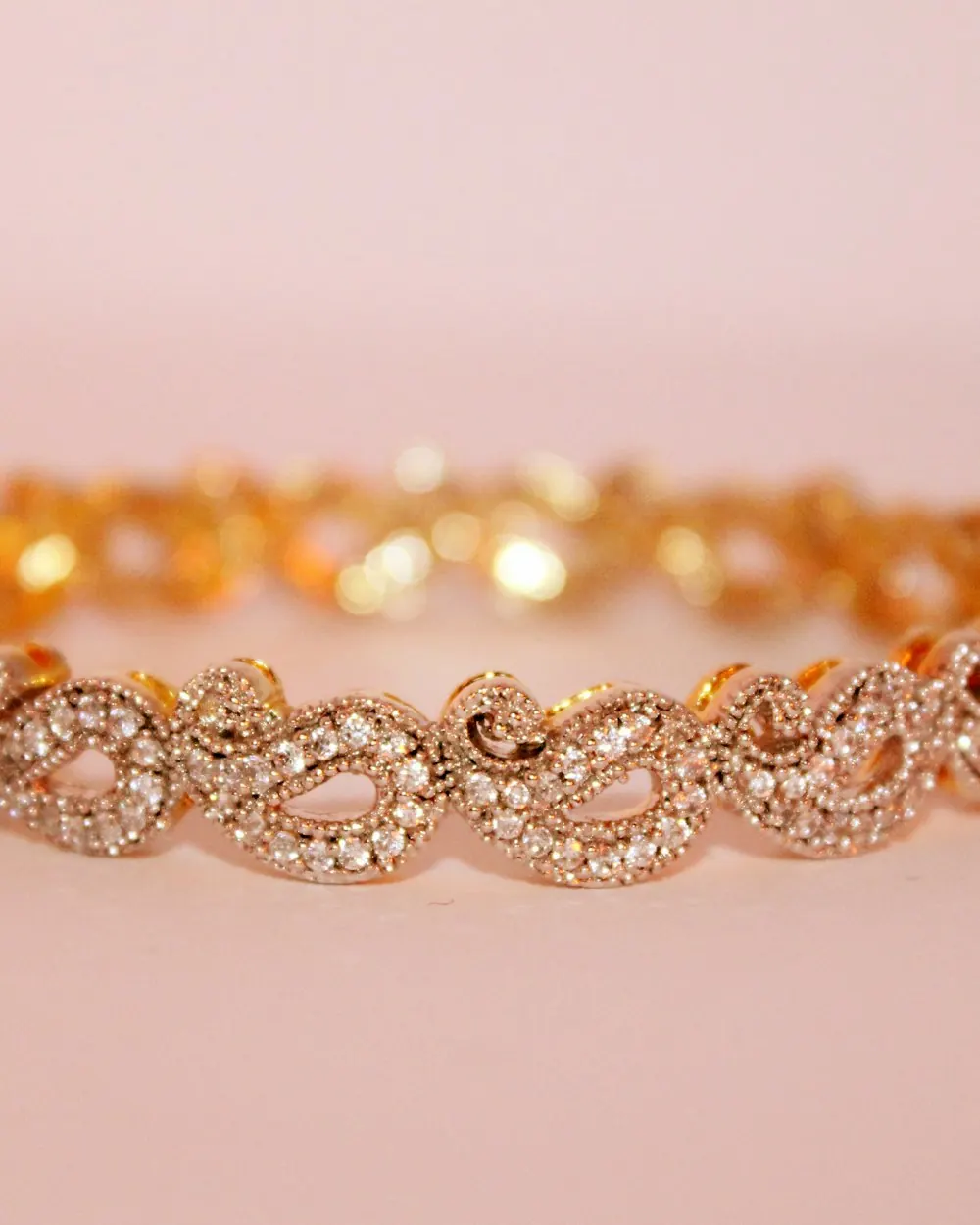 Rose Gold Stone Bracelet